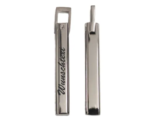 Anhänger Quader aus Edelstahl silber