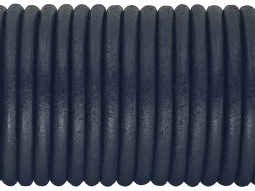 Lederschnur rund Ø 4,0 mm Schwarz 0,5 Meter