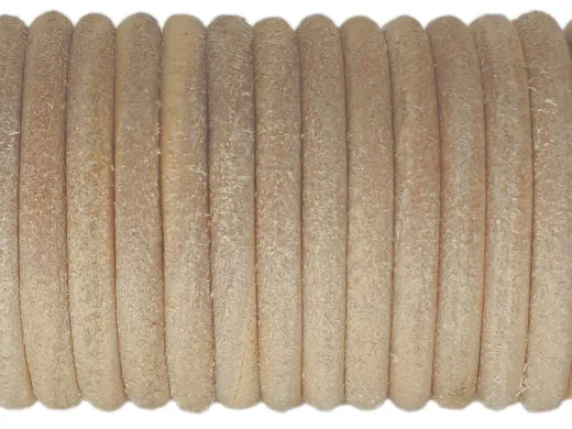 Lederschnur rund Ø 5,0 mm Vintage Light Taupe 0,5 Meter