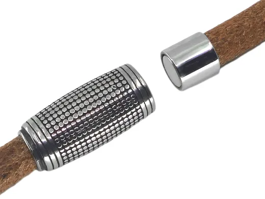Magnetverschluss Edelstahl für Schnüre Ø 8,0 mm