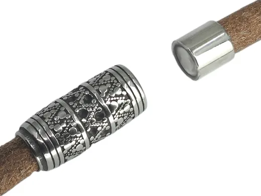 Magnetverschluss Edelstahl für Schnüre Ø 8,0 mm