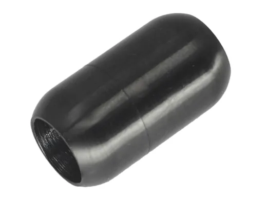 Magnetverschluss Edelstahl für Schnüre Ø 8,0 mm / Schwarz