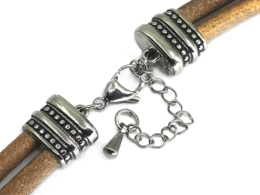 Karabinerverschluss Edelstahl für Schnüre 2 x Ø 5,0 mm