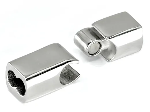 Magnetverschluss Edelstahl für Schnüre 2 x Ø 3,0 mm