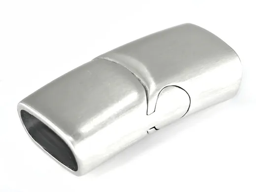 Magnetverschluss Edelstahl für Schnüre 2 x Ø 5,0 mm (5 x 10 mm)