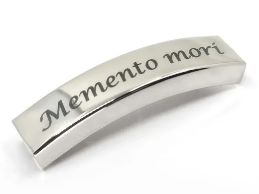 Zwischenteil aus Edelstahl für Schnüre Ø 2 x 5 mm