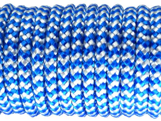 Segeltau Ø 4,0 mm Blau-Weiß 0,5 Meter