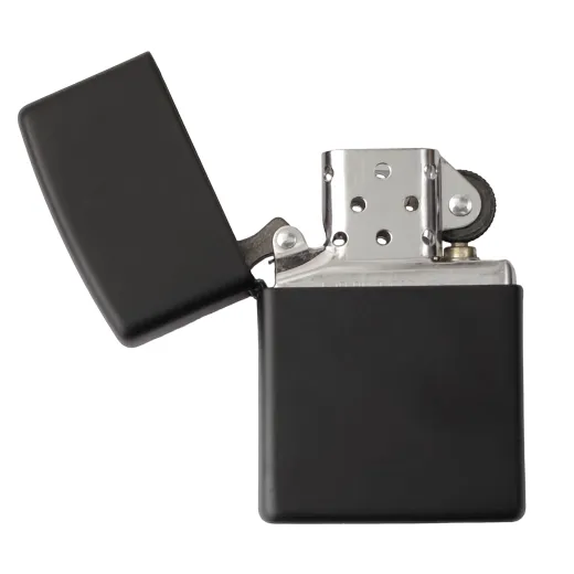 Zippo Benzinfeuerzeug Schwarz matt