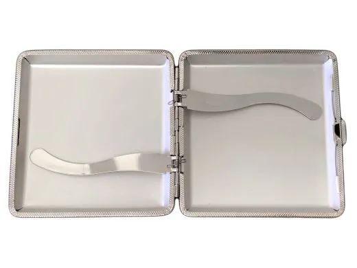 Zigarettenetui für 20 Zigaretten MONOGRAMM 01 • Farbe Silber