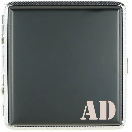Zigarettenetui für 20 Zigaretten MONOGRAMM 01 • Farbe Schwarz