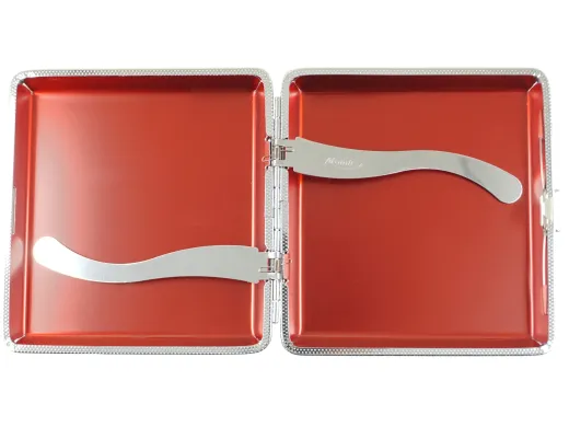 Zigarettenetui für 20 Zigaretten MONOGRAMM 02 • Farbe Rot