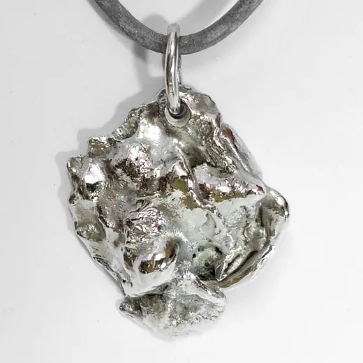 Silber Nugget Anhänger Silber 900 • 12,5g + Kette & Etui