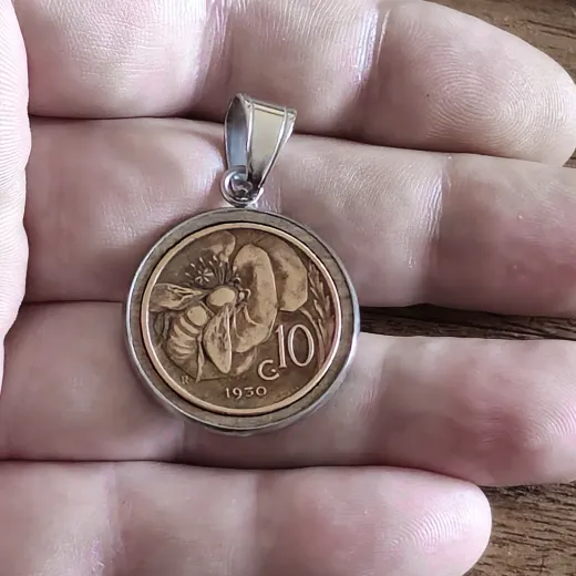 Münzanhänger Italien BIENE • 10 Centesimi 1919 - 1937