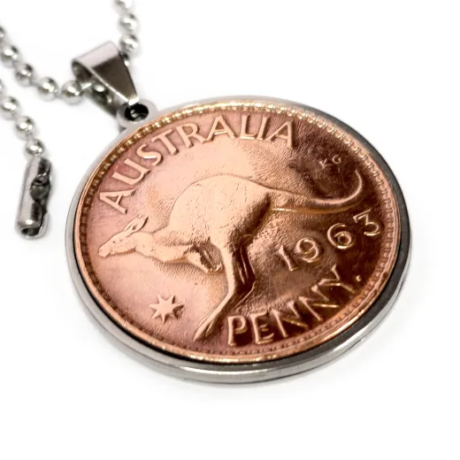 Münzanhänger Australien KÄNGURU • 1 Penny 1938 - 1964