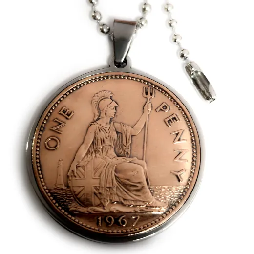Münzanhänger UK BRITANNIA • 1 Penny 1937 - 1970