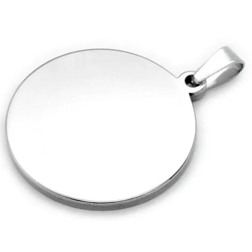 Anhänger Rohling Edelstahl Ø 23,25 mm - EU 1 Euro 2001 - xxx • Personalisierbar