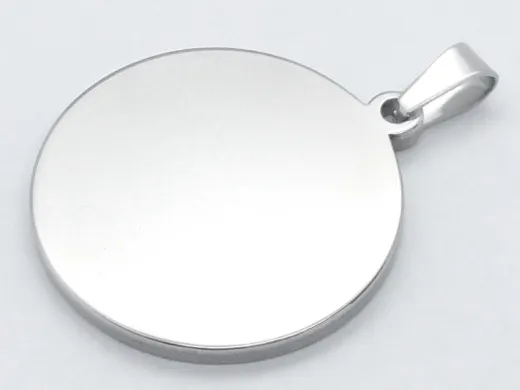 Anhänger Rohling Edelstahl Rund / Innen Ø 16 mm