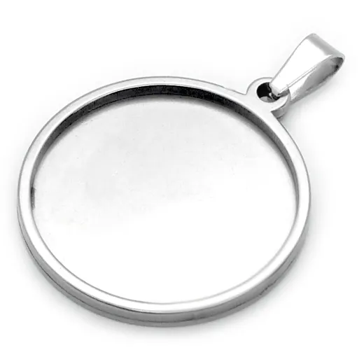 Anhänger Rohling Edelstahl Ø 25,75 mm • EU 2 Euro 2001 - xxx