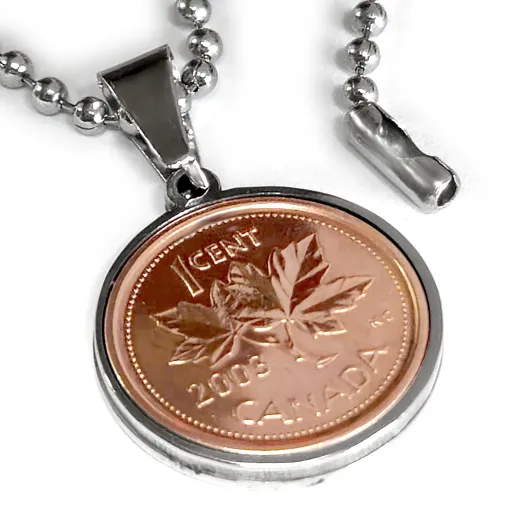 Münzanhänger Kanada AHORNBLATT • 1 Cent 1953 - 2012
