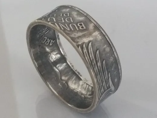 Münzring 5 Mark 1979 Archäologisches Institut Silber 625er Größe 54 bis 72
