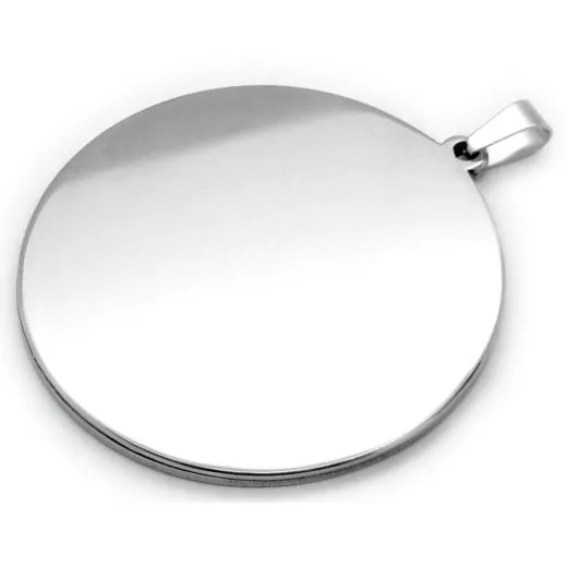 Anhänger Rohling Edelstahl Ø 40,1 mm • Medaillen Ø 40 mm
