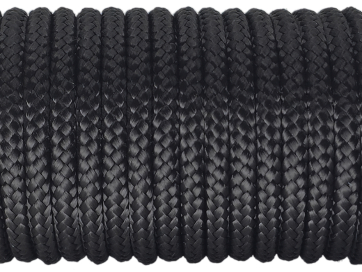 Segeltau Ø 8,0 mm Schwarz 0,5 Meter