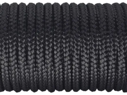 Segeltau Ø 8,0 mm Schwarz 0,5 Meter