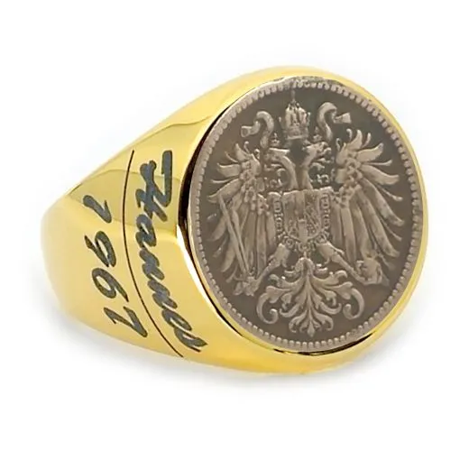 Münze: 2 Heller Österreich Prägejahr: 1892-1918 Motiv: Doppelköpfig gekrönter Wappenadler