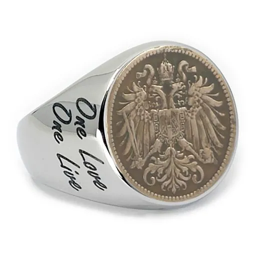 Münze: 2 Heller Österreich Prägejahr: 1892-1918 Motiv: Doppelköpfig gekrönter Wappenadler