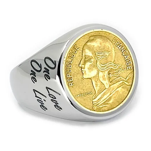 Münze: 5 Centimes Frankreich Prägejahr: 1966-2001 Motiv: Kopf der Marianne und Schrift LAGRIFFOUL und REPUBLIQUE FRANCAISE