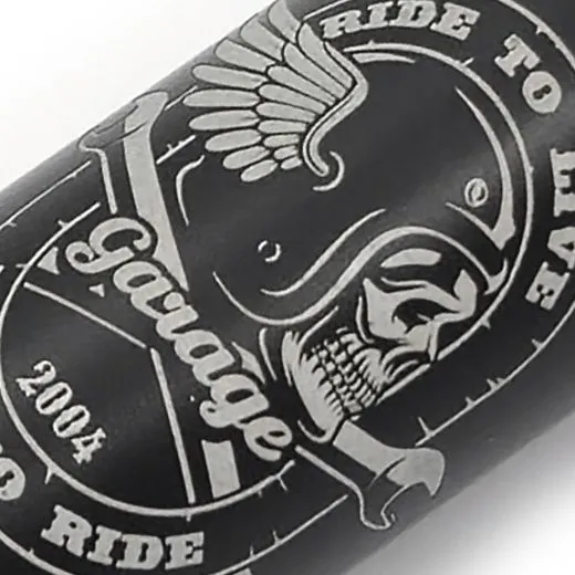 Clipper Metall Feuerzeug Large Matt Black + Geschenkbox • Inklusive Wunschgravur EIGENER ENTWURF
