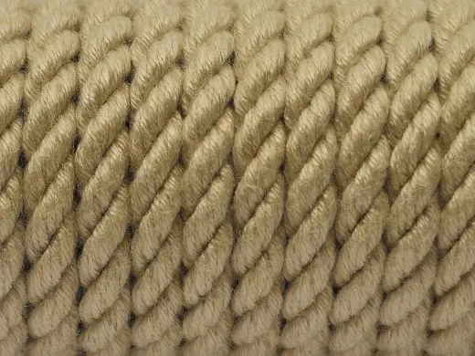 Tauwerk Ø 10,0 mm Hanffarbig 0,5 Meter