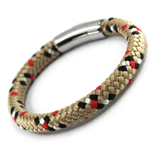 Hochwertiges Segeltau Armband maritim mit Edelstahl Bajonettverschluss
