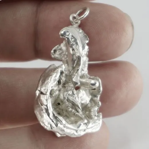 Silber Nugget Anhänger Silber 900 • 12,5g