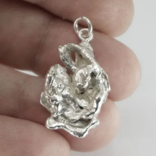Silber Nugget Anhänger Silber 900 • 11g