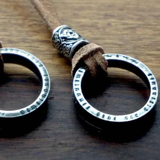 Münzanhänger 5 Reichsmark aus Silber 900er 1935 bis 1939 • Inklusiv Wildlederband und Edelstahl Spacer