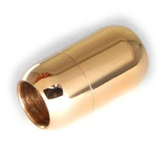 Magnetverschluss Edelstahl für Schnüre Ø 8,0 mm • Rosé glänzend