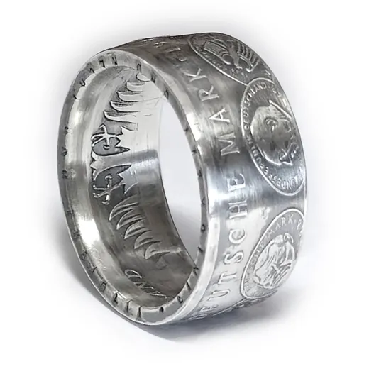 Münzring 10 Mark 1998 50 Jahre Deutsche Mark Silber 925er Größe 56 bis 72