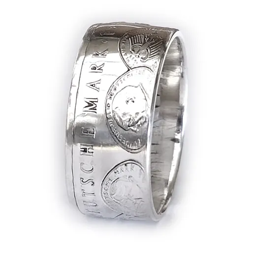 Münzring 10 Mark 1998 50 Jahre Deutsche Mark Silber 925er Größe 56 bis 72