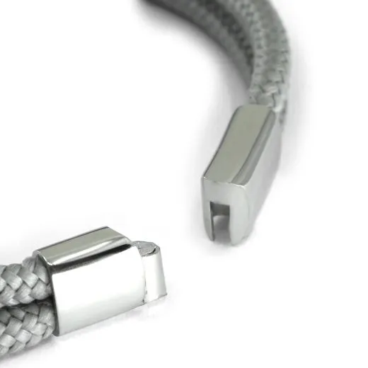 Segeltau Armband 2 x Ø 4 mm mit Edelstahl Magnet-Schiebeverschluss • Personalisierbar, Farbauswahl