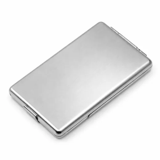 Zigarettenetui mit Gravur für 8 Zigaretten Motiv ADLER Farbe silber gebürstet • Personalisierbar