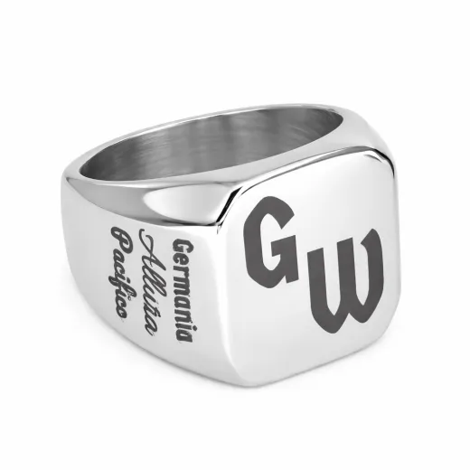 Siegelring aus Edelstahl mit Gravur – Persönlich. Zeitlos. Stilvoll. In Silber, Schwarz & Gold.