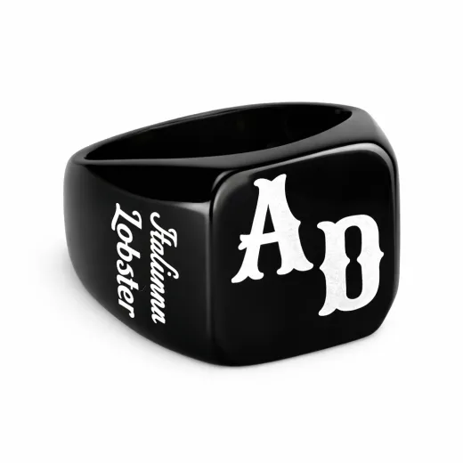 Produktdetails: Material Siegelring: Edelstahl in den Farben Silber, Schwarz oder Gold Durchmesser ca.: 21 mm