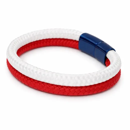 Segeltau Armband AUSTRALIEN Känguru 2 x Ø 6 mm mit Edelstahl Magnetverschluss • Personalisierbar