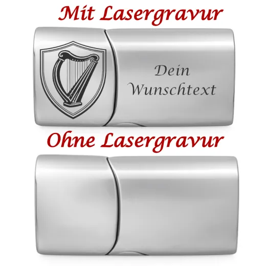 Segeltau Armband IRLAND Harfe 2 x Ø 6 mm mit Edelstahl Magnetverschluss • Personalisierbar