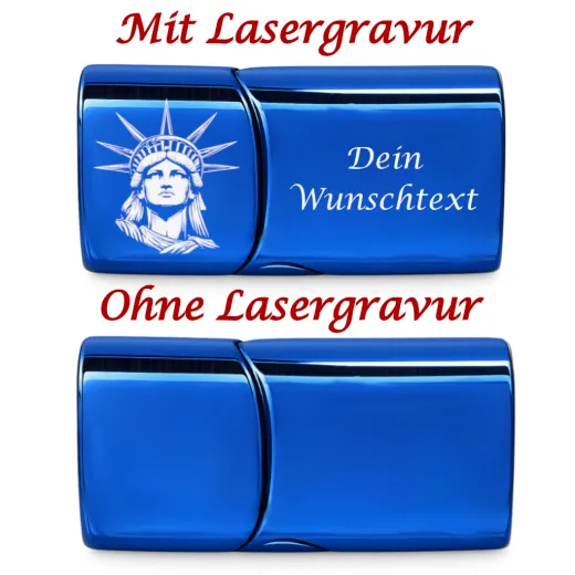 Segeltau Armband USA Freiheitsstatue 2 x Ø 6 mm mit Edelstahl Magnetverschluss • Personalisierbar
