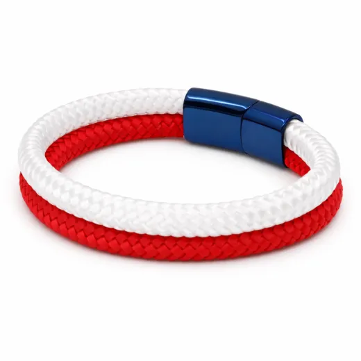 Segeltau Armband USA Freiheitsstatue 2 x Ø 6 mm mit Edelstahl Magnetverschluss • Personalisierbar