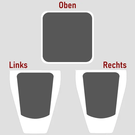 Siegelring Edelstahl mit individueller Tiefengravur 16x16 mm • Personalisierbar