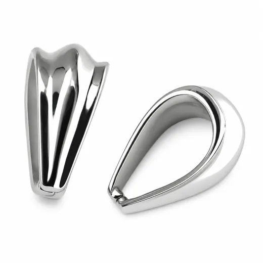 Anhängerschlaufe Edelstahl HxB 16 × 7,5, Farbton silber glänzend