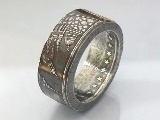 Münzring BRD 10 Euro 2006 800 Jahre Dresden Silber 925er Größe 56 bis 74
